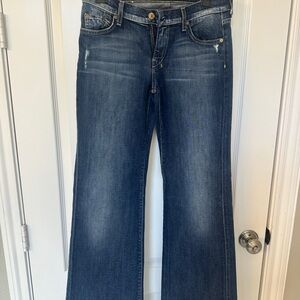 7 For All Mankind Dark Blue Flare Jeans